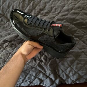 Prada America’s Cup Men's Black Sneakers